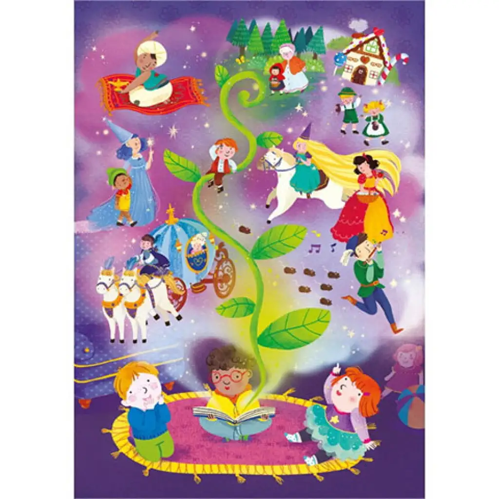 Märchenzeit Supercolor Glitzer-Puzzle 104 Teile - Clementoni Bild 2