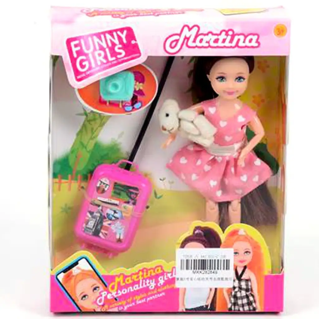 Martina hat einen Rollkoffer. Bild 1