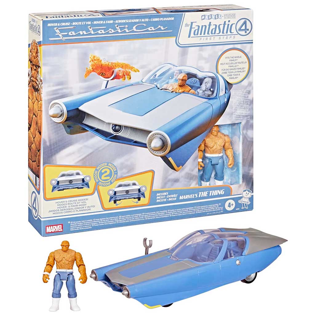 Marvel Die Fantastischen Vier Epische Action‑Welt schwebender und kreisender Fantasticar - Hasbro Bild 1