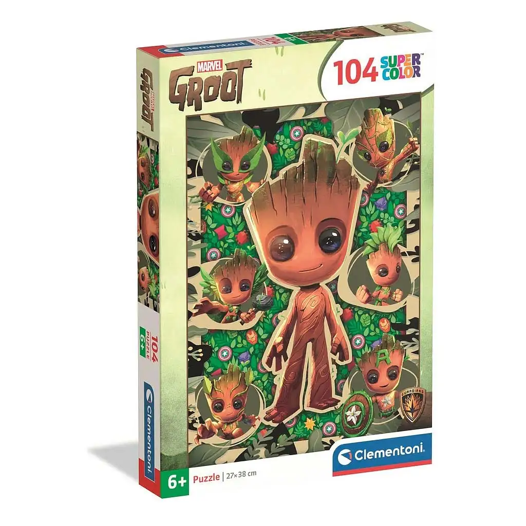 Marvel Guardians of the Galaxy Groot 104-teiliges Supercolor-Puzzle - Clementoni Bild 1