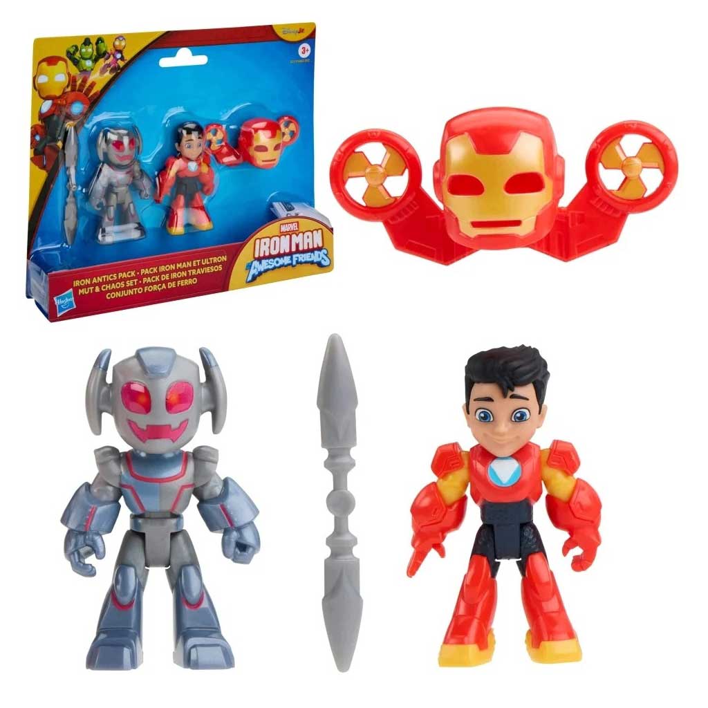 Marvel Iron Man und seine großartigen Freunde - Iron Antics Iron Man und Ultron Spielset - Hasbro Bild 2
