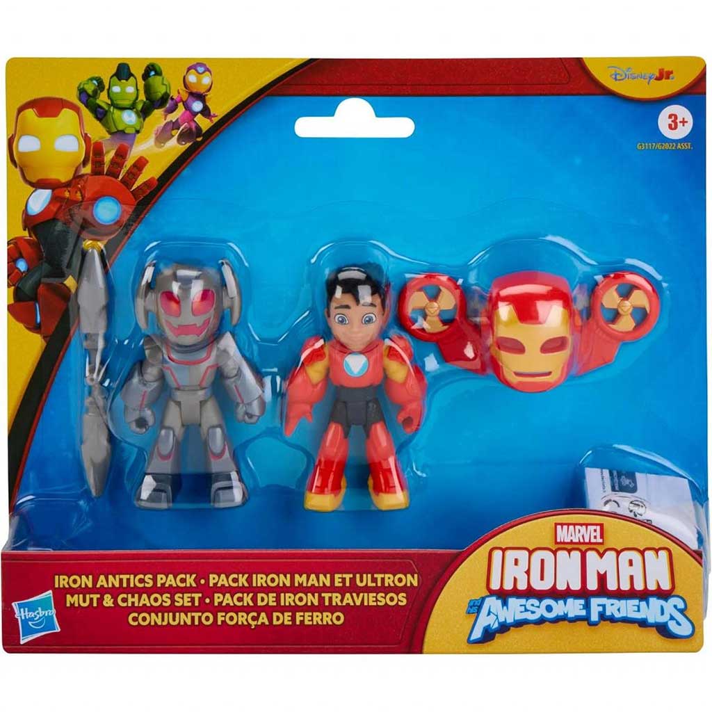 Marvel Iron Man und seine großartigen Freunde - Iron Antics Iron Man und Ultron Spielset - Hasbro Bild 1