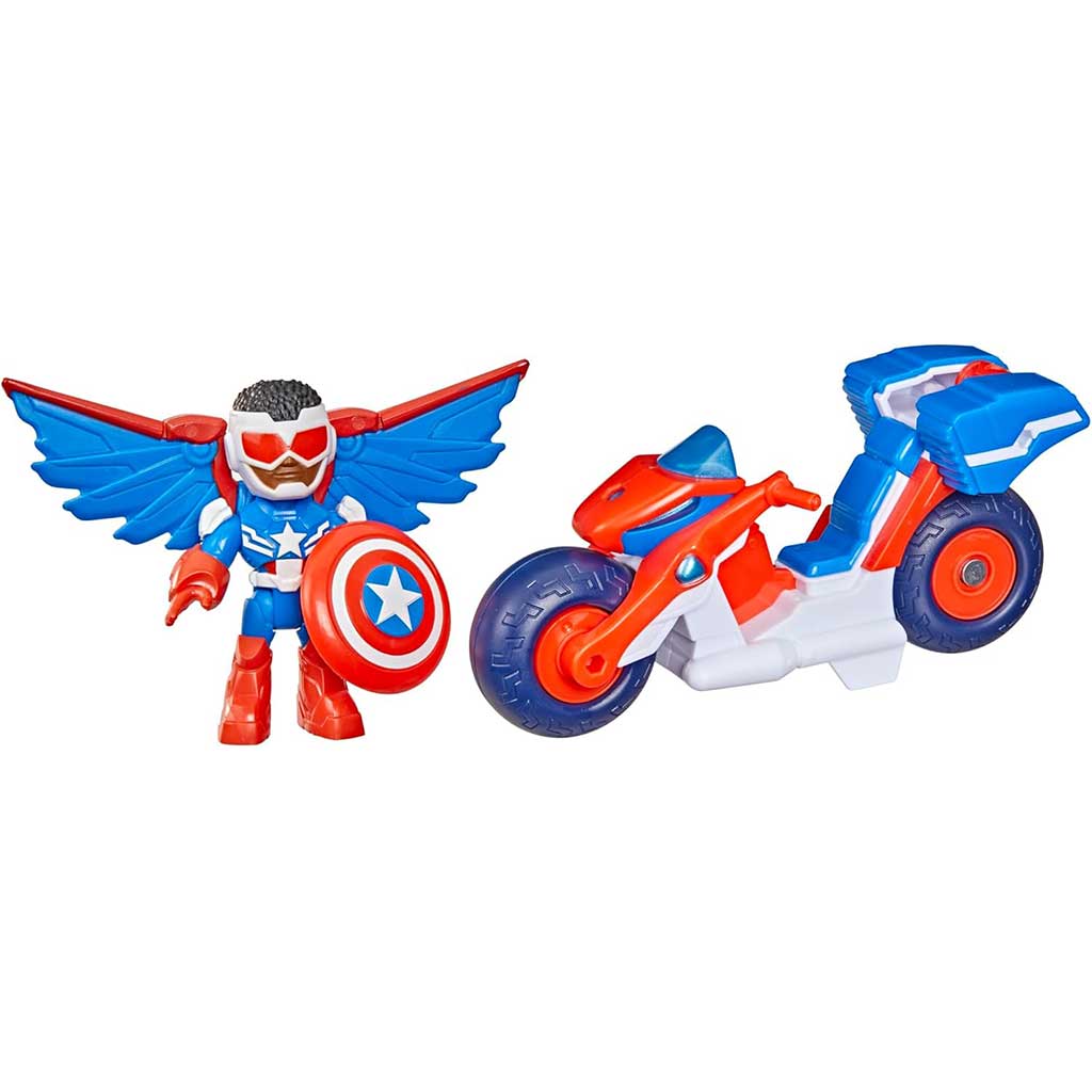 Marvel Iron Man und seine wunderbaren Freunde - Captain America und Super Bike Fahrzeug - Hasbro Bild 2