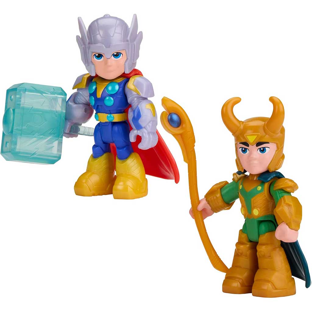 Marvel Iron Man und seine wunderbaren Freunde - Hammer & Havoc Set Thor und Loki - Hasbro Bild 2