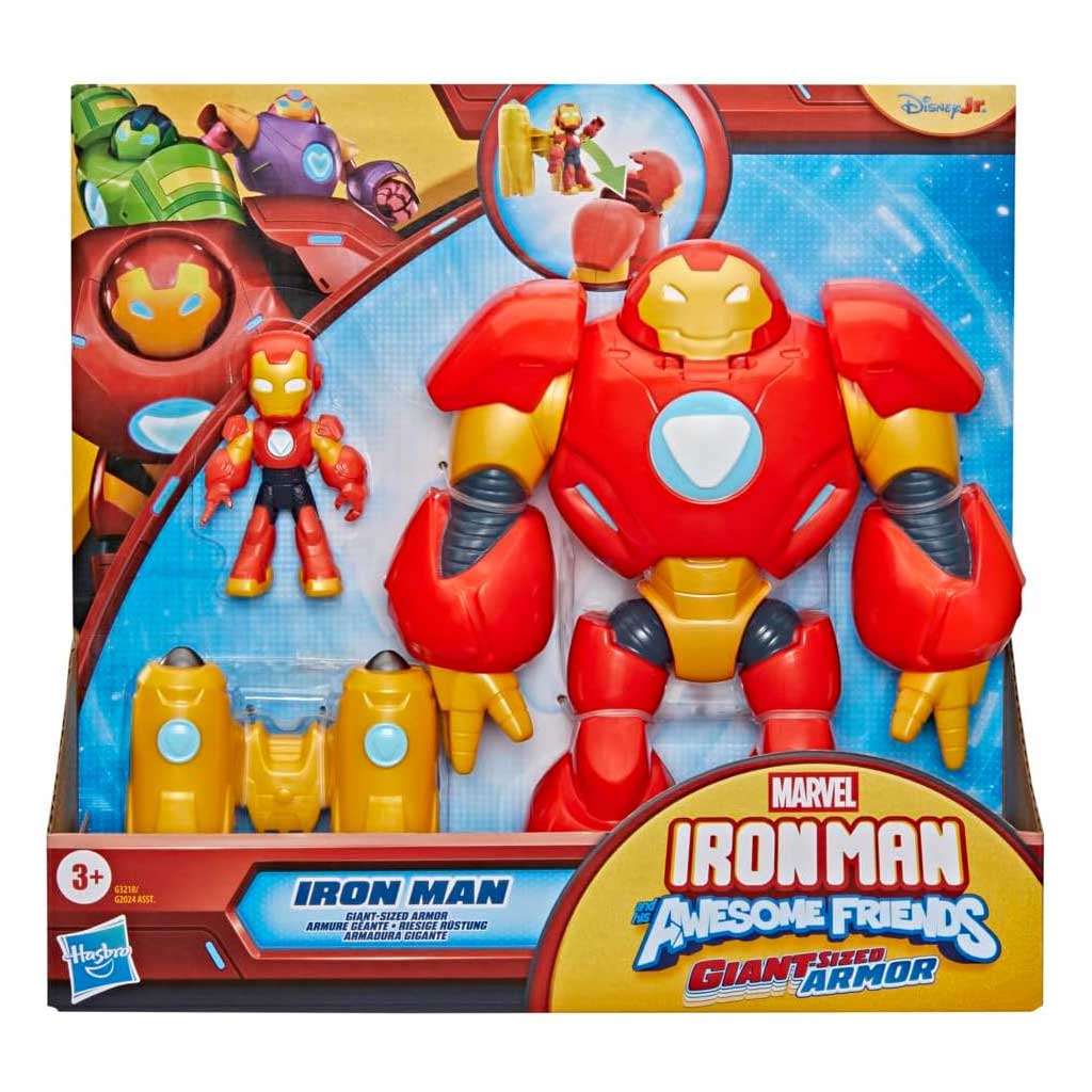Marvel Iron Man und seine wunderbaren Freunde - Riesen Rüstung Iron Man Spielset - Hasbro Bild 1