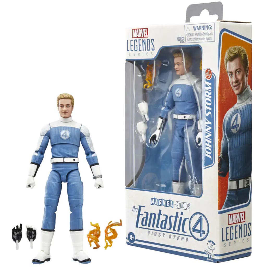 Marvel Legends: Die Fantastischen Vier – Johnny Storm Figur 15 cm – Hasbro Bild 2