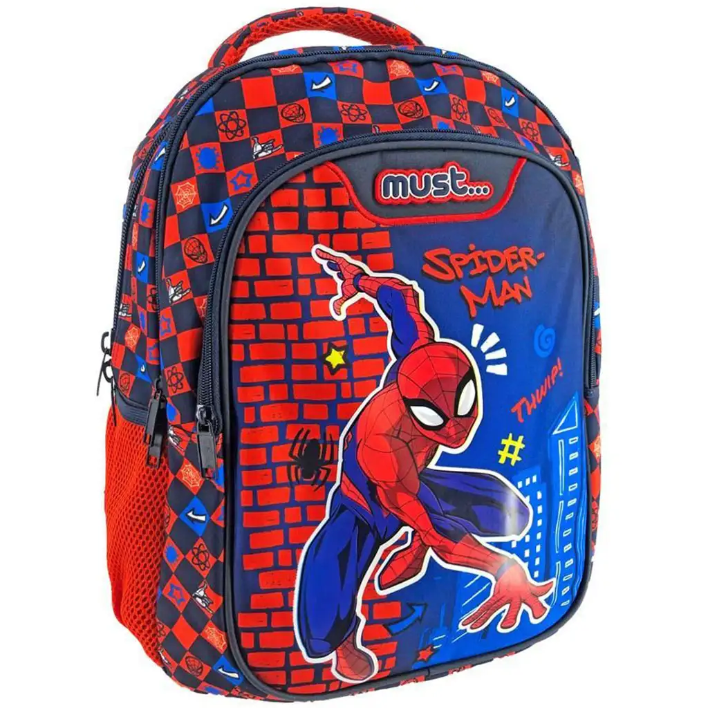 Marvel: Spider-Man Dreifach-Schulranzen, Rucksack 32x18x43cm Bild 1