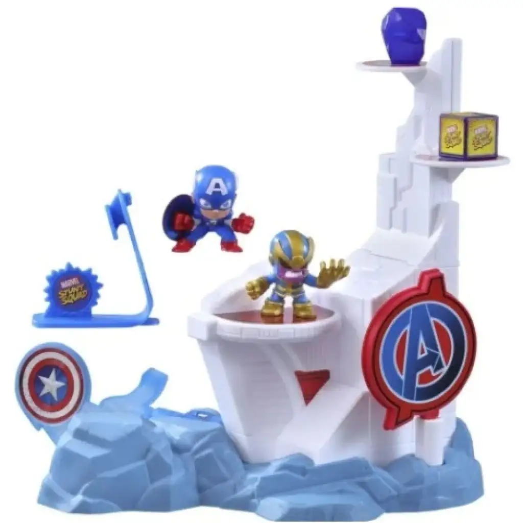 Marvel Stunt Squad: Captain America vs. Thanos Abschussspiel-Set - Hasbro Bild 2