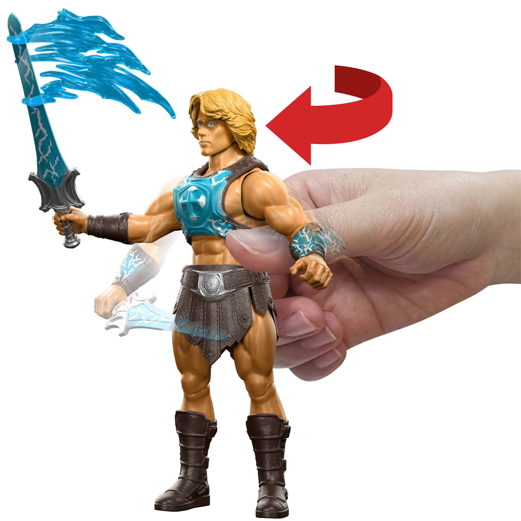 Masters of the Universe: Die Beschützer des Universums He-Man Actionfigur mit Power Sword Schwert 14cm - Mattel Bild 2