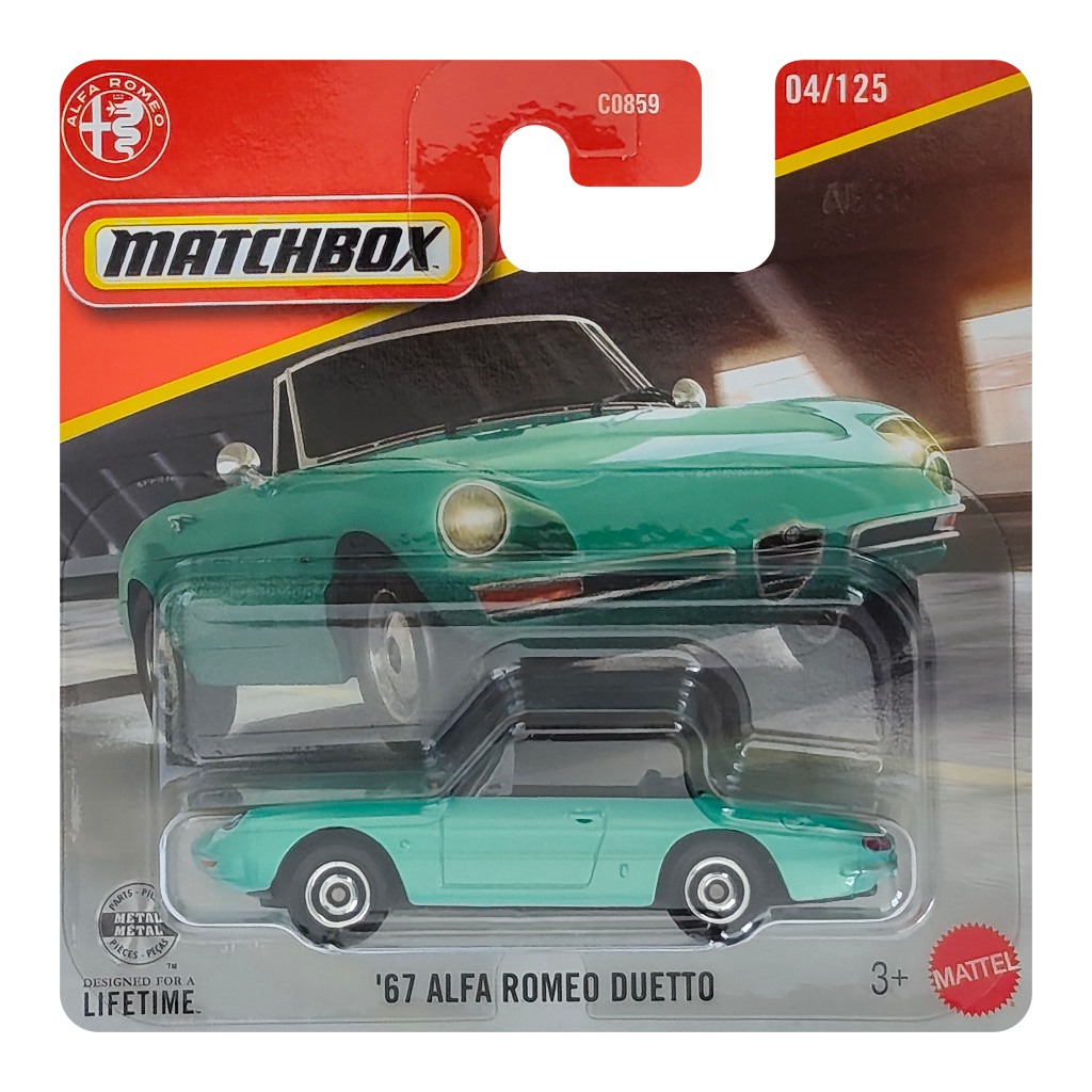 Matchbox: 1967 Alfa Romeo Duetto Spielzeugauto 1/64 - Mattel Bild 1