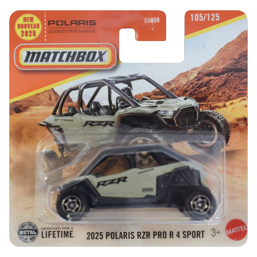 Matchbox: 2025 Polaris RZR Pro R 4 Sport Spielzeugauto 1/64 - Mattel Bild 1