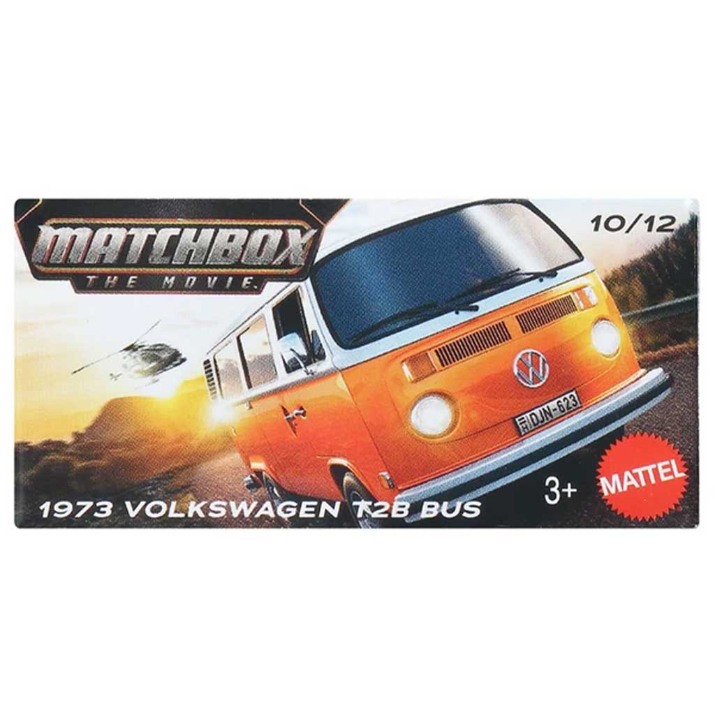 Matchbox A Film: 1973 Volkswagen T2B Pappkarton Kleinbus 1/64 – Mattel Bild 1