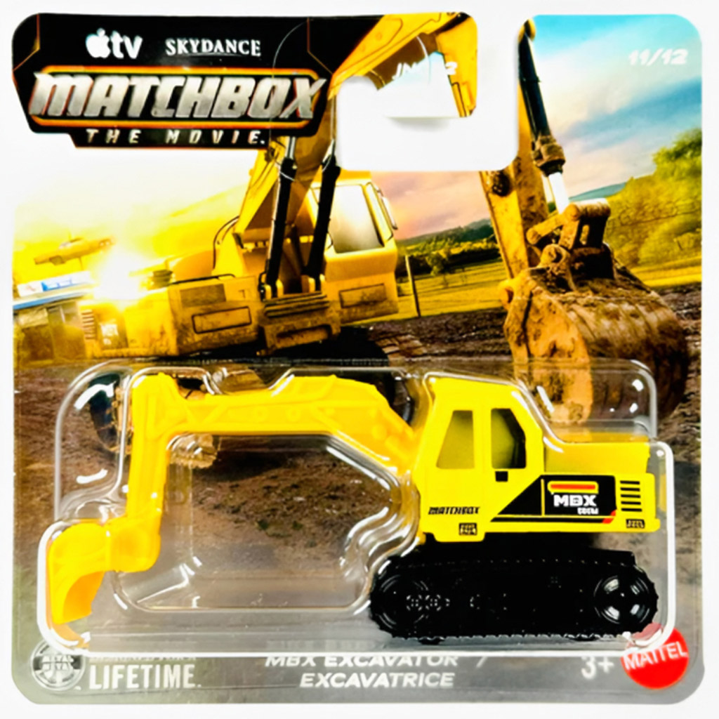 Matchbox A Film: Bagger Kleinwagen 1/64 - Mattel Bild 1