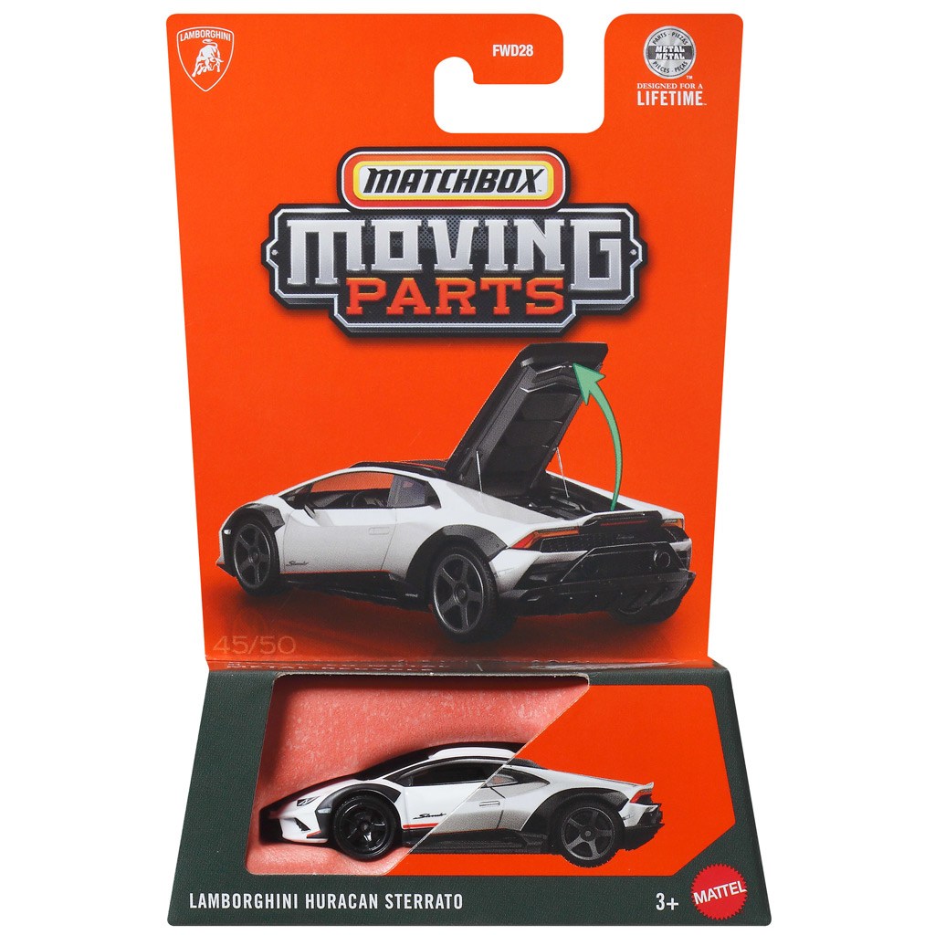 Matchbox Bewegliche Teile: Lamborghini Huracan Sterrato öffnendes Spielzeugauto 1/64 - Mattel Bild 1