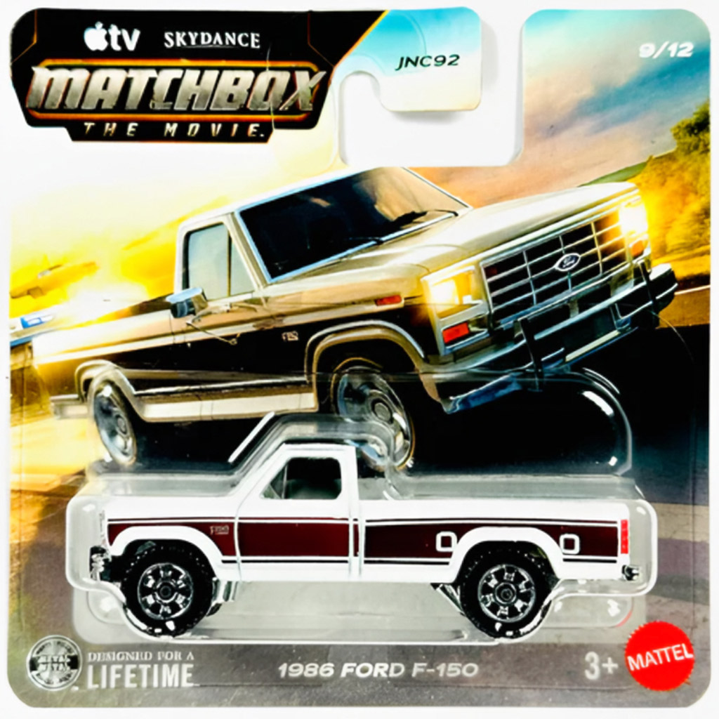 Matchbox Der Film: 1986 Ford F-150 Kleinwagen 1/64 - Mattel Bild 1