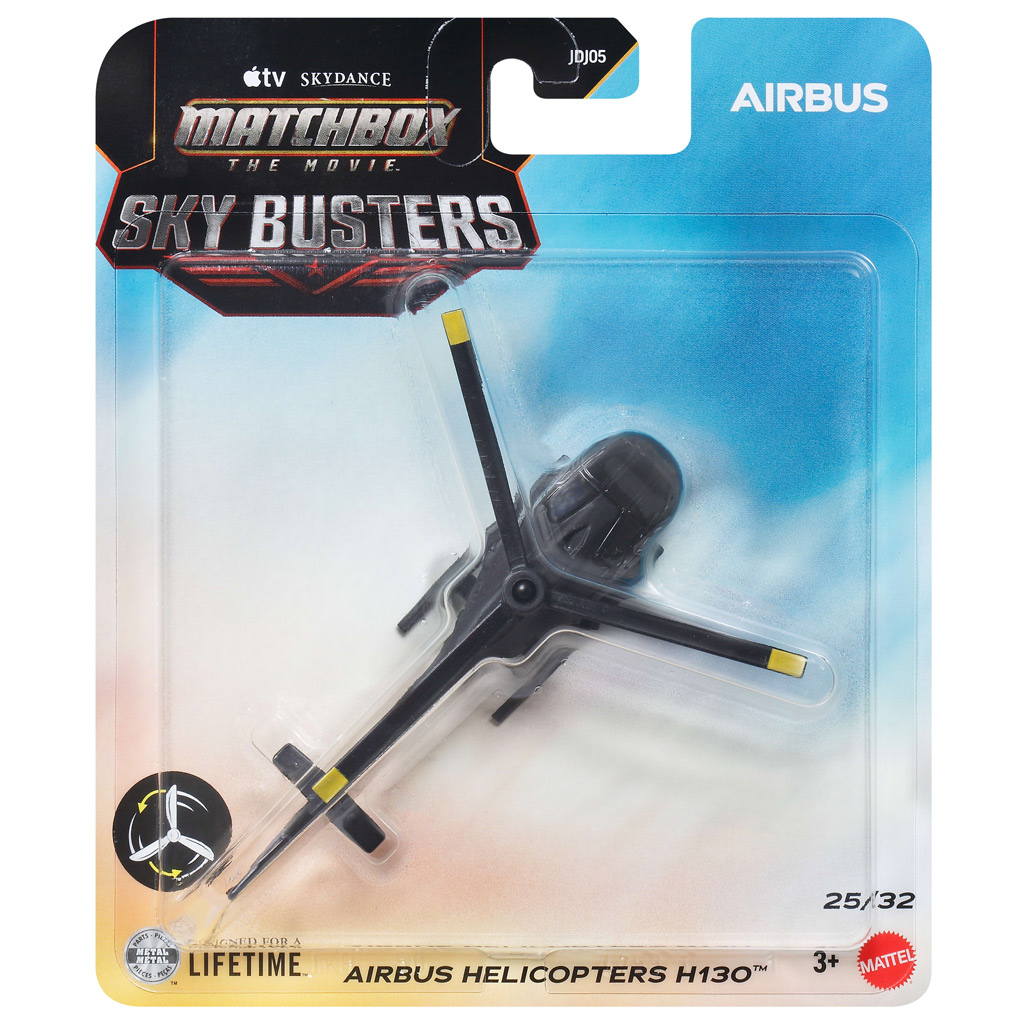 Matchbox Der Film: Sky Busters Airbus Helicopters H130 Flugzeug 1/64 – Mattel Bild 1