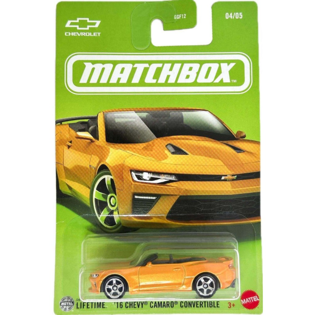 Matchbox: Ikonischer 2016 Chevy Camaro Cabrio Modellauto 1/64 – Mattel Bild 1