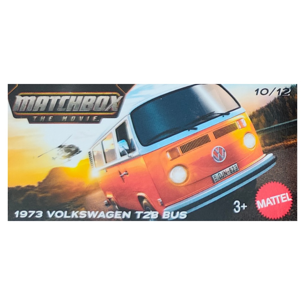 Matchbox: Pappkarton 1973 Volkswagen T2B Bus Spielzeugauto 1/64 - Mattel Bild 1