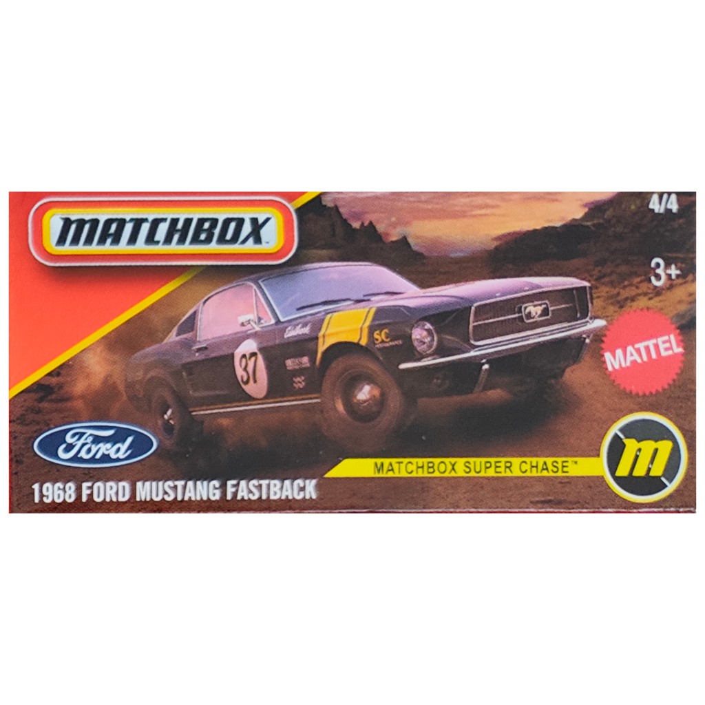 Matchbox: Pappschachtel 1968 Ford Mustang Fastback Spielzeugauto 1/64 - Mattel Bild 1