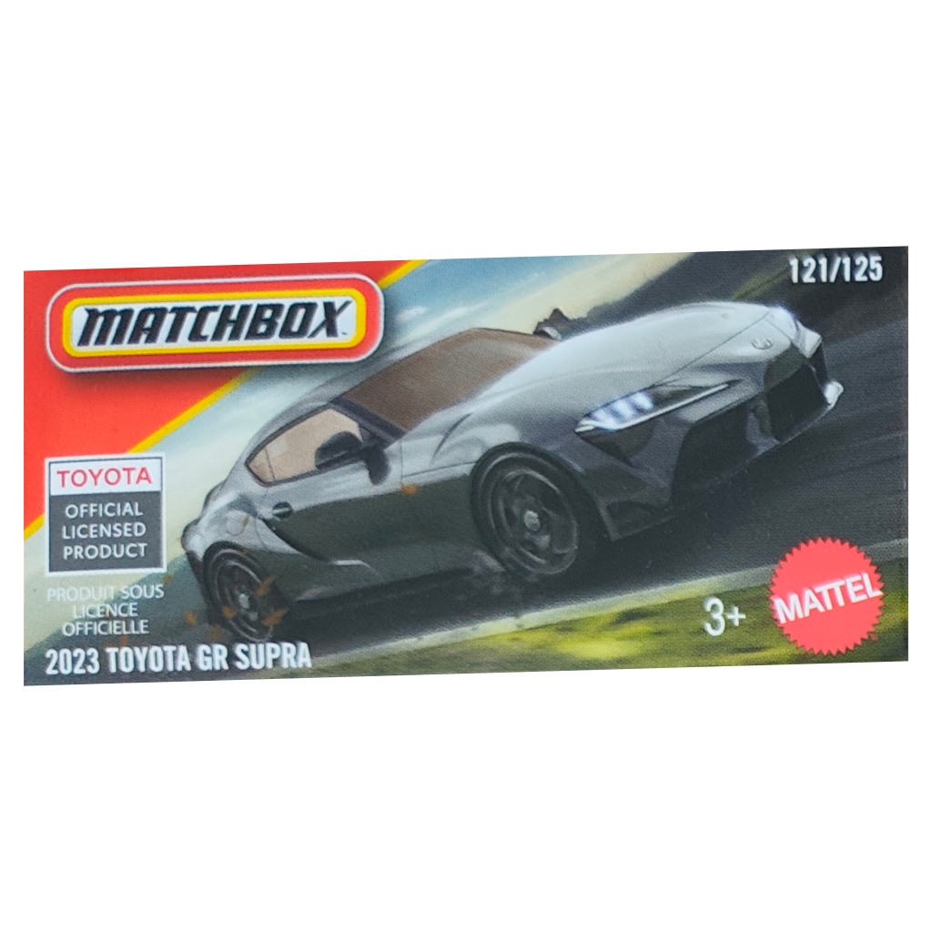 Matchbox: Pappschachtel 2023 Toyota GR Supra Spielzeugauto 1/64 - Mattel Bild 1
