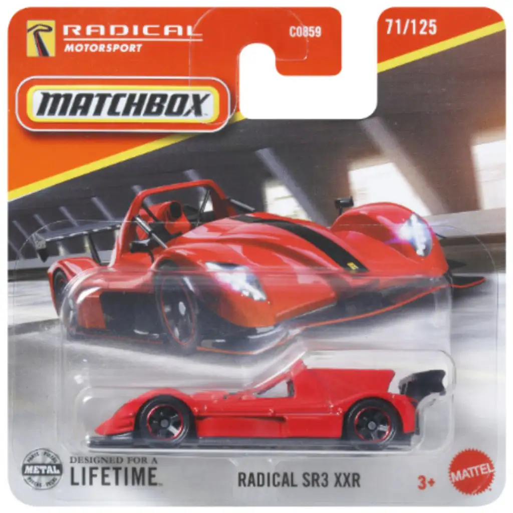 Matchbox: Radical SR3 XXR Spielzeugauto 1/64 – Mattel Bild 1