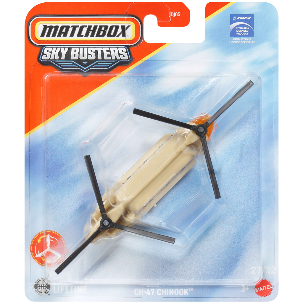 Matchbox: Sky Busters Boeing CH-47 Chinook Flugzeug 164 – Mattel Bild 1