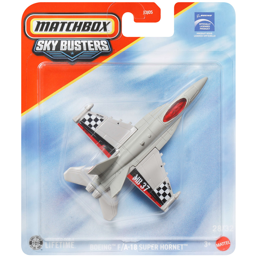 Matchbox: Sky Busters Boeing F/A-18 Super Hornet Kampfjet 1/64 – Mattel Bild 1