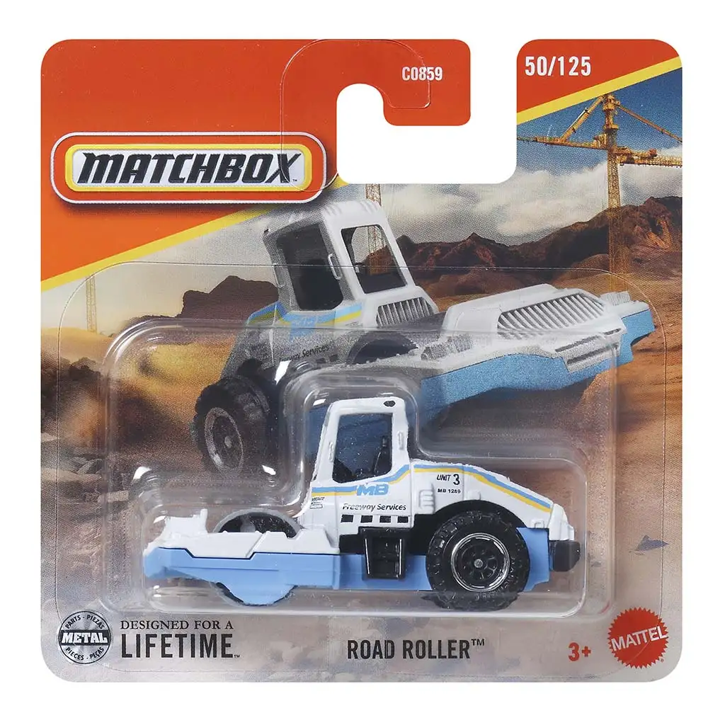 Matchbox: Straßenwalze Spielzeugauto 1/64 - Mattel Bild 1