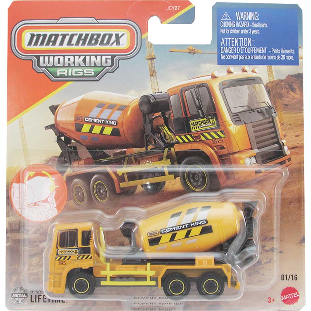 Matchbox: Working Rigs Cement King Arbeitsmaschine 1/64 - Mattel Bild 1