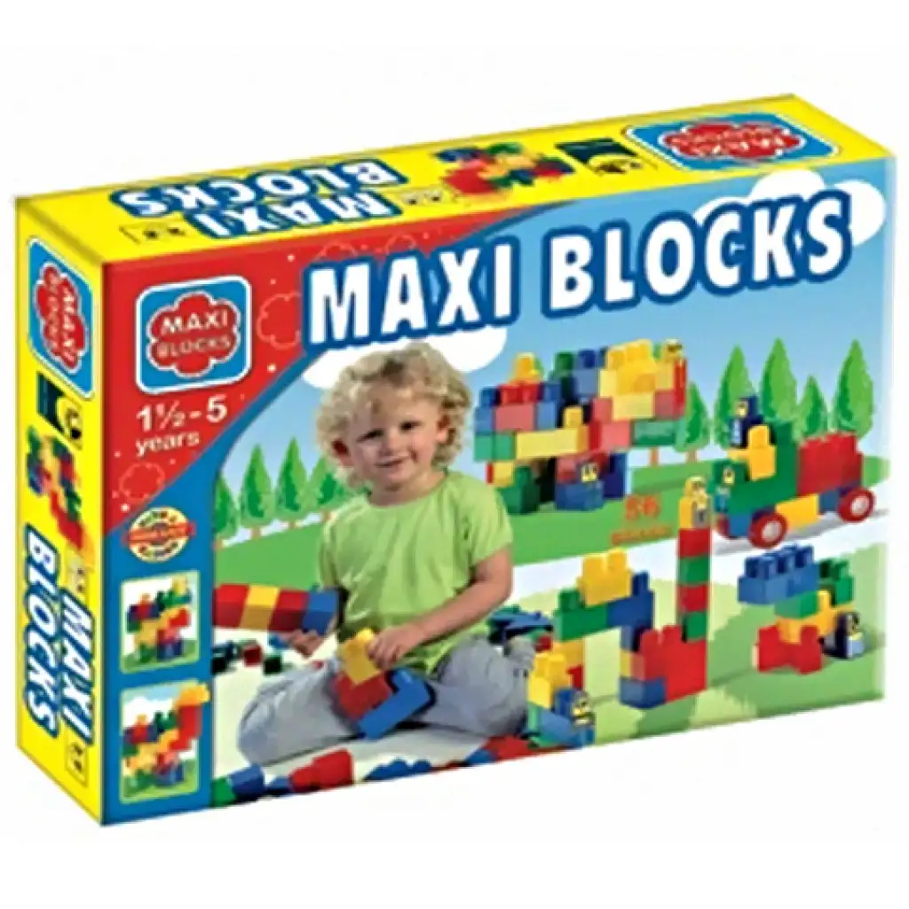 Maxi Blocks große Box Bausteine 56 Stück - D-Toys Bild 1