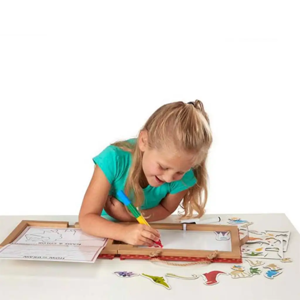 Melissa & Doug: Abwischbares Dinosaurier-Zeichen- und magnetisches Kreativspielset Bild 3