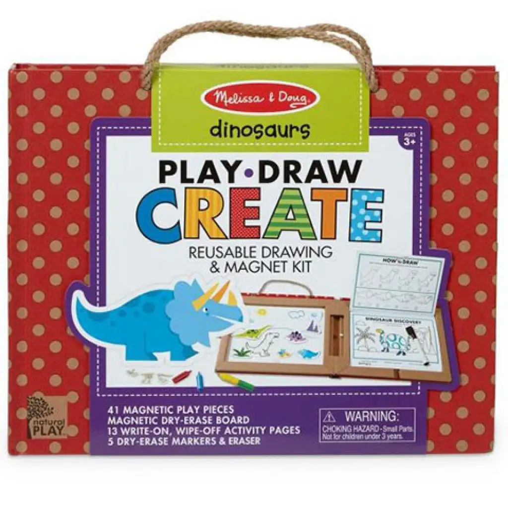 Melissa & Doug: Abwischbares Dinosaurier-Zeichen- und magnetisches Kreativspielset Bild 1