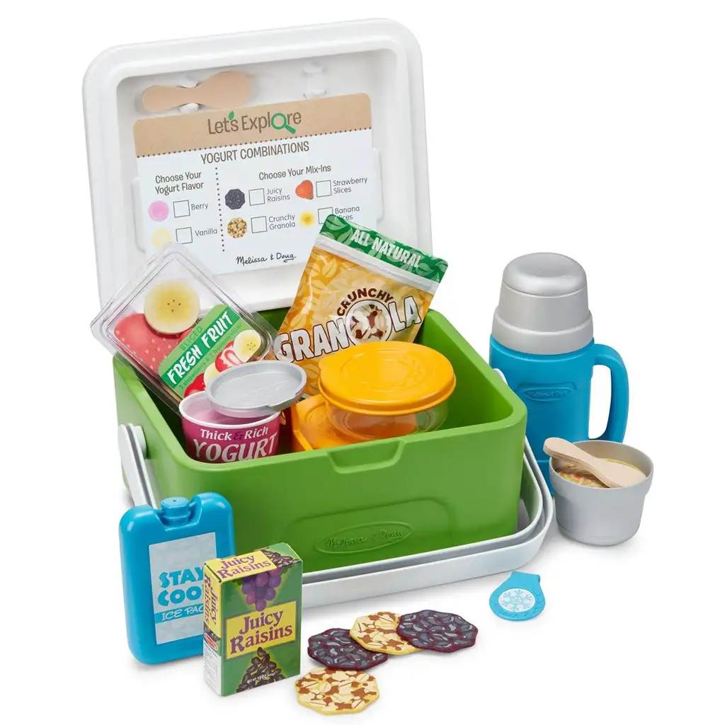Melissa & Doug: Kühltasche mit Lebensmitteln und Zubehör Spielset Bild 2
