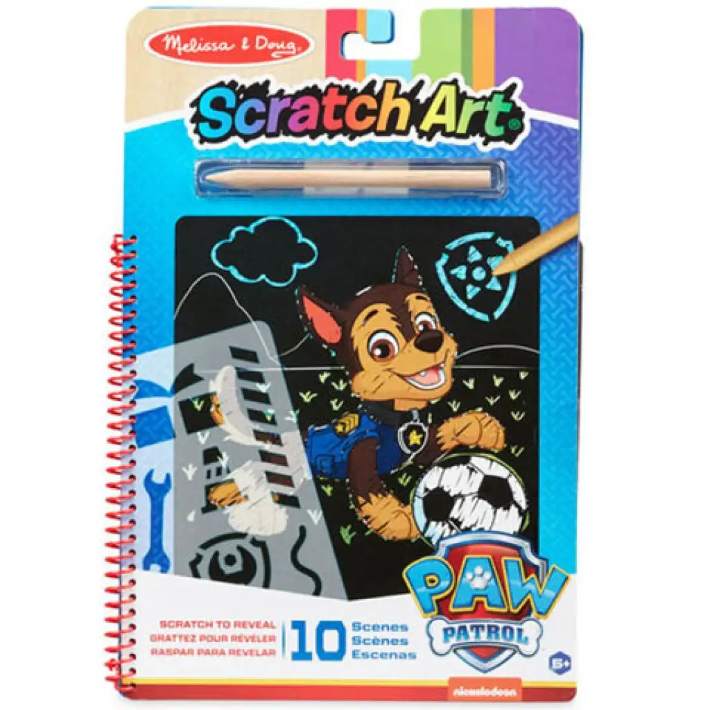 Melissa & Doug: PAW Patrol Chase Kratzbild Kreativspiel Bild 1