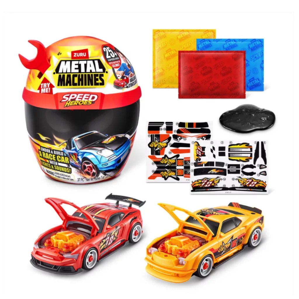 Metal Machines Speed Heroes Überraschungsspielset im Helm Bild 3