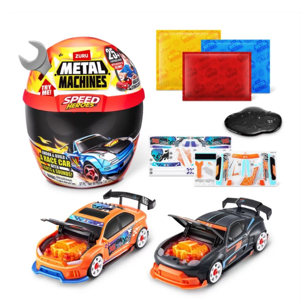 Metal Machines Speed Heroes Überraschungsspielset im Helm Bild 4