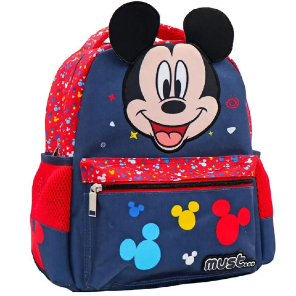 Mickey Maus 3D-Muster Kindergartenrucksack 27x10x31cm Bild 1