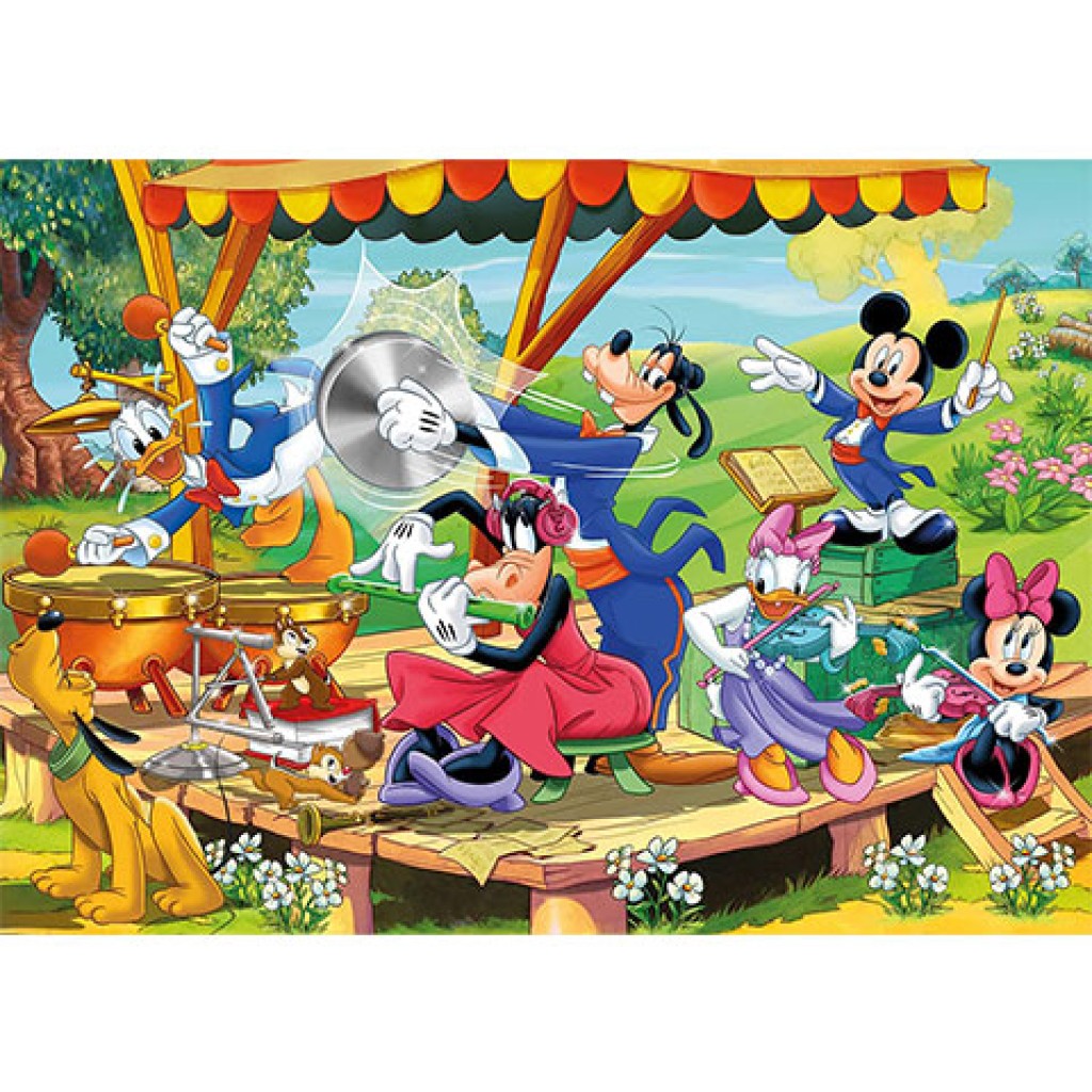 Mickey Maus Supercolor 2-in-1 Puzzle 2x60 Teile - Clementoni Bild 2