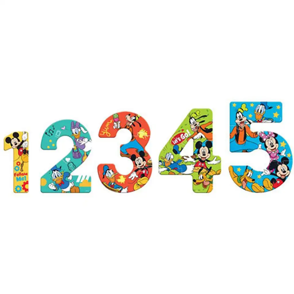 Mickey Maus Zahlen Puzzle 15-teilig Bild 2