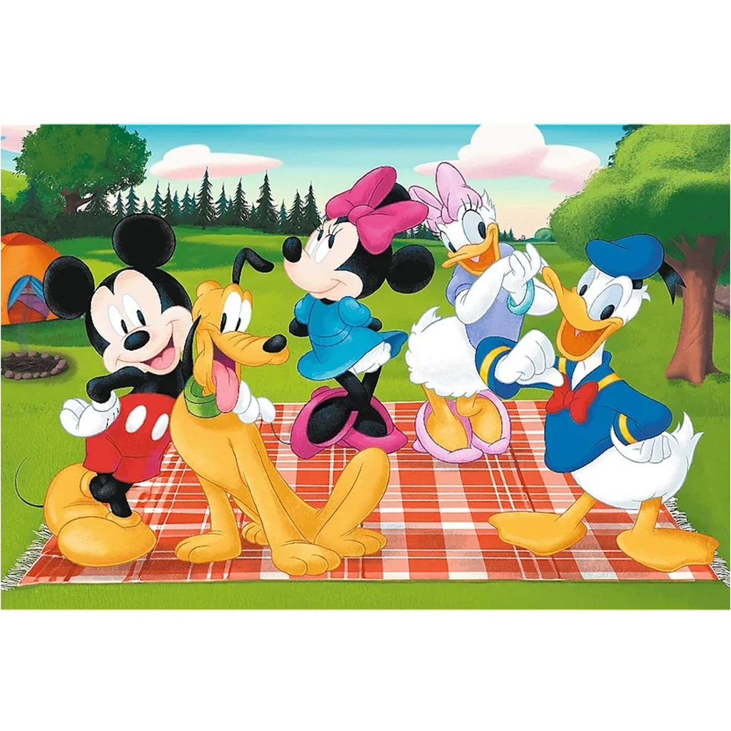 Micky Maus und seine Freunde: Picknick 24-teiliges Maxi-Puzzle – Trefl Bild 2