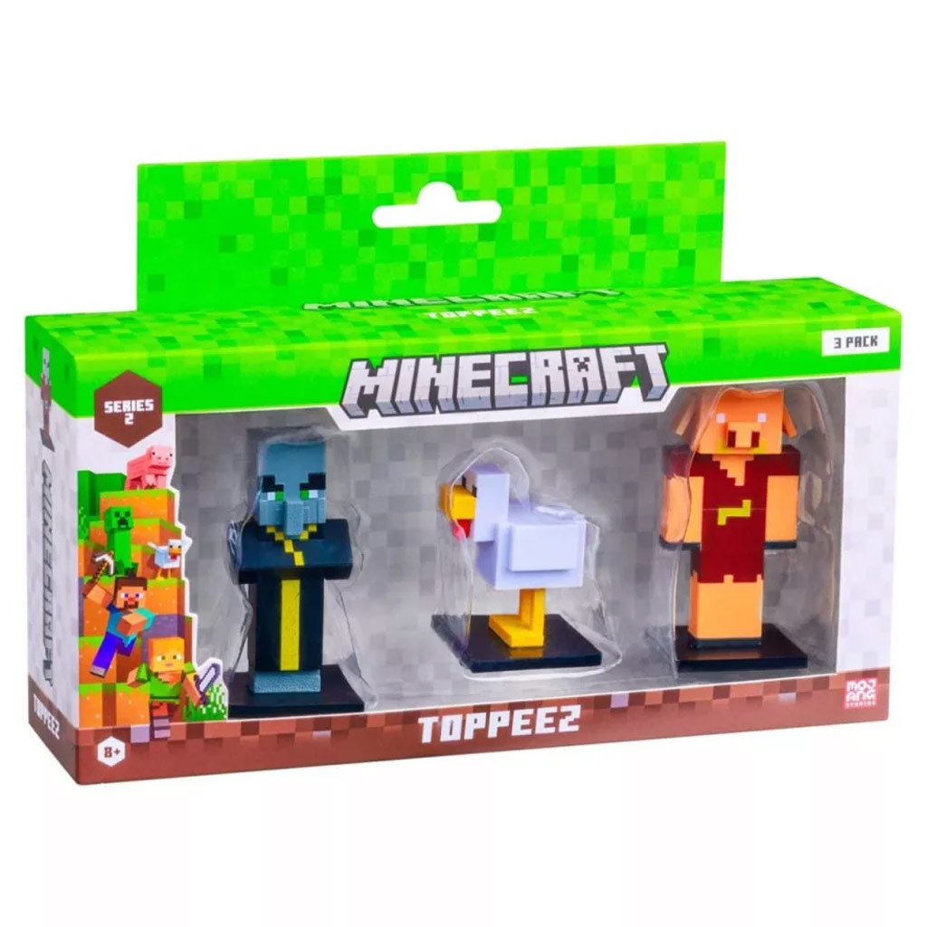 Minecraft 3D Toppeez Serie 2 3-teiliges Figuren-Set verschiedene - 1 Stück Bild 2