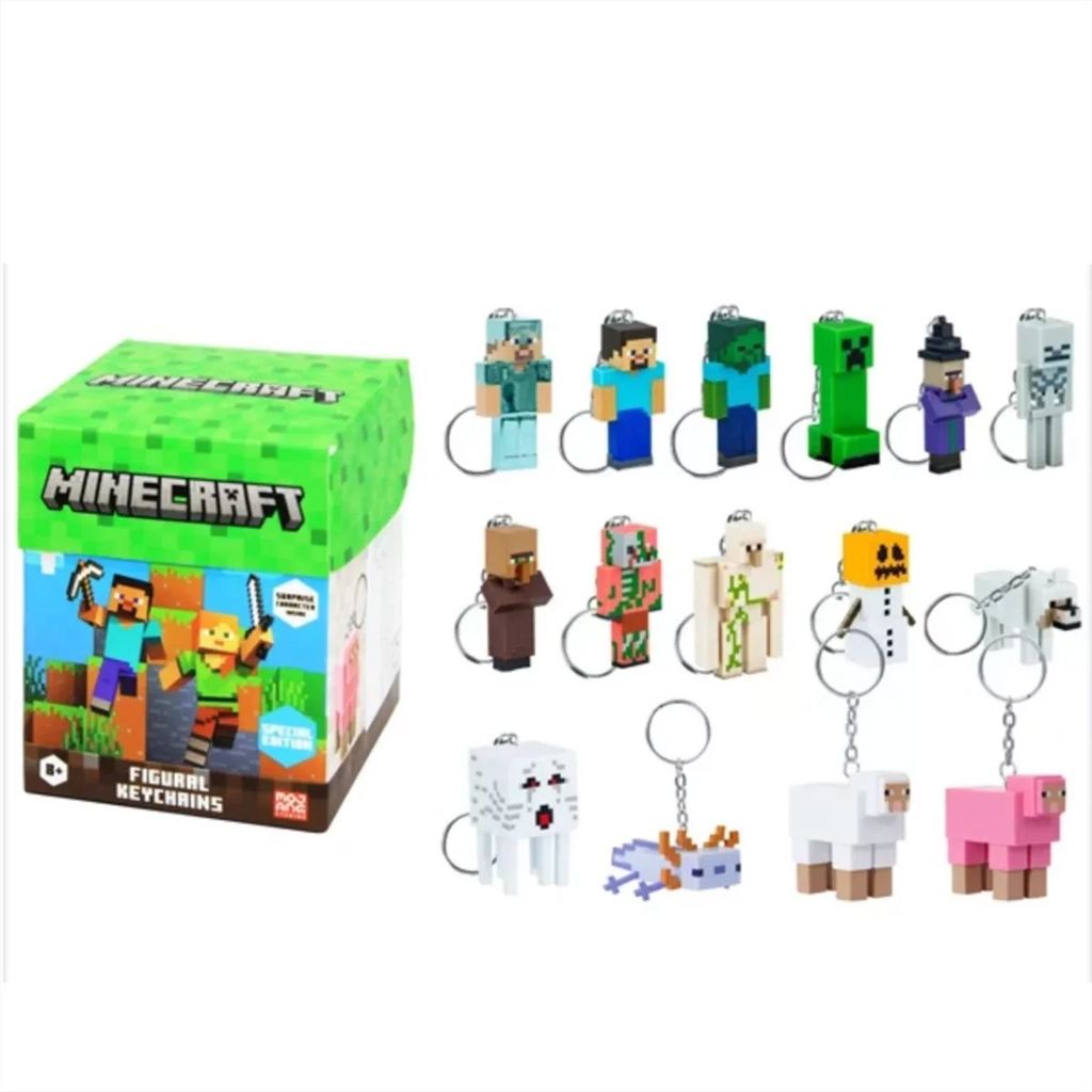Minecraft Überraschungsfigur Schlüsselanhänger, 13 cm, 2. Serie - 1 Stück Bild 2