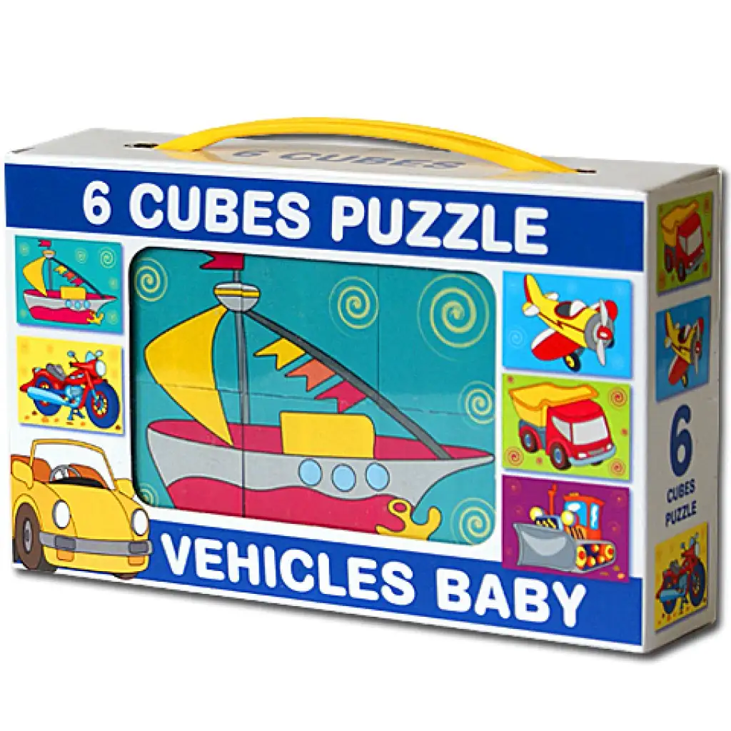Mini Märchenkubus mit Fahrzeugen 6er-Pack - D-toys Bild 1