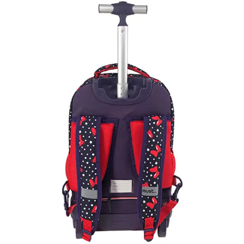 Minnie Maus rollender, dreifach unterteilter Schulranzen, Rucksack Bild 2