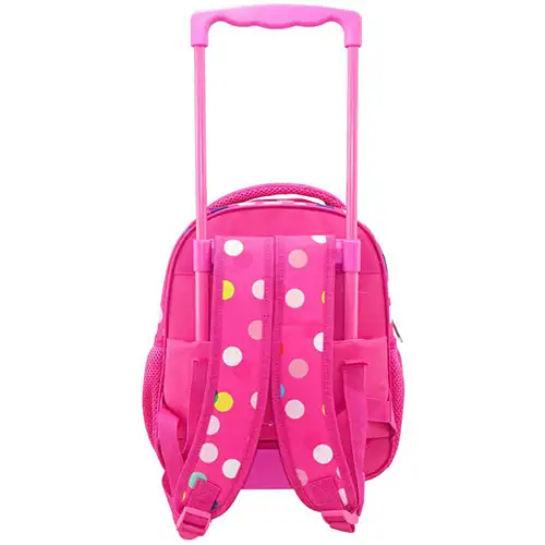 Minnie Maus rosa rollender Kindergarten Rucksack 27x10x31cm Bild 2