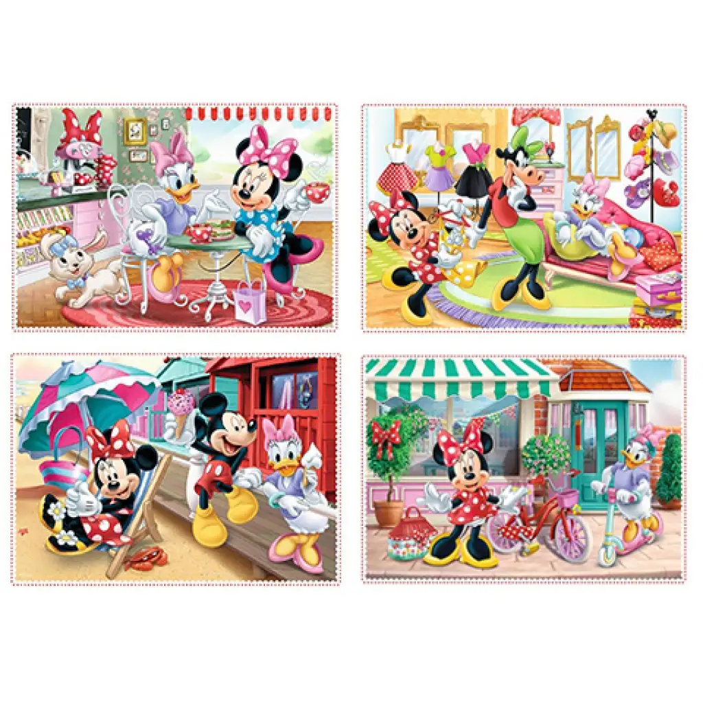 Minnie Maus und ihre Freunde 12,15,20,24-teiliges 4-in-1 Puzzle - Trefl Bild 2