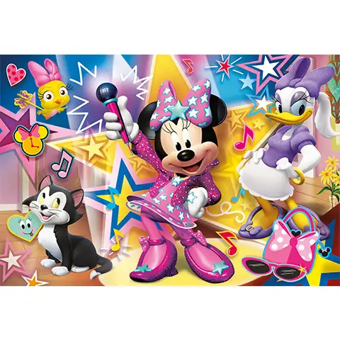 Minnie Maus und ihre fröhlichen Helfer Supercolor Maxi Puzzle 60 Teile - Clementoni Bild 2