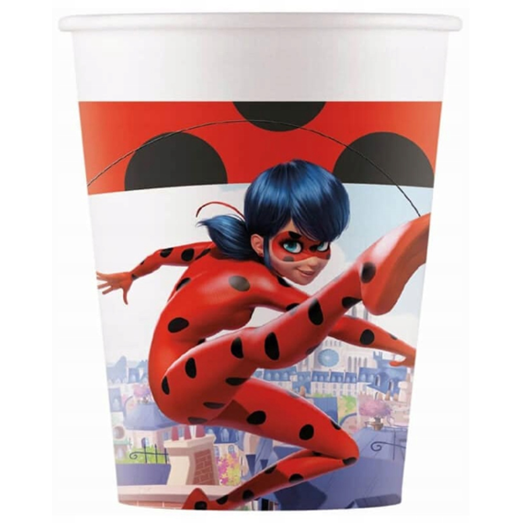 Miraculous-Abenteuer Papierbecher, 8er-Set, 200 ml Bild 1