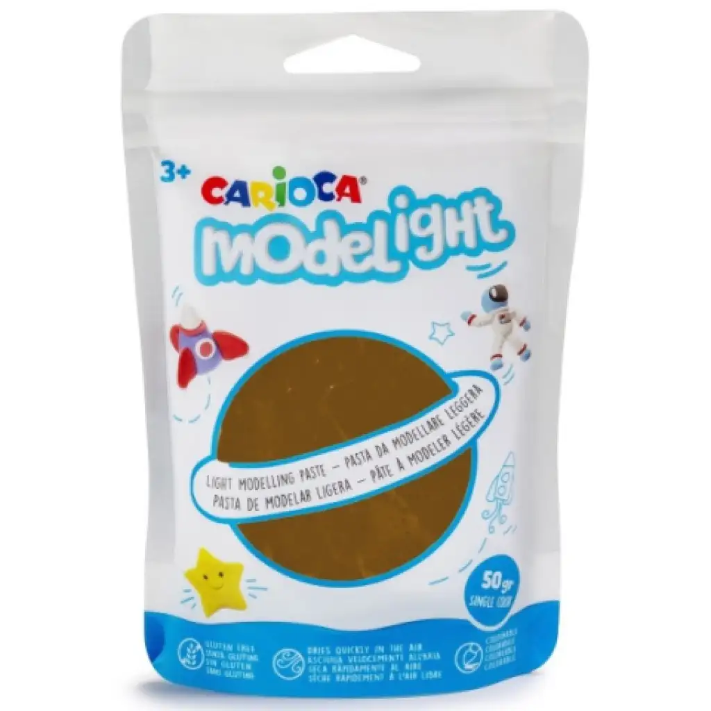 Modelight 50g braune Knete - Carioca Bild 1