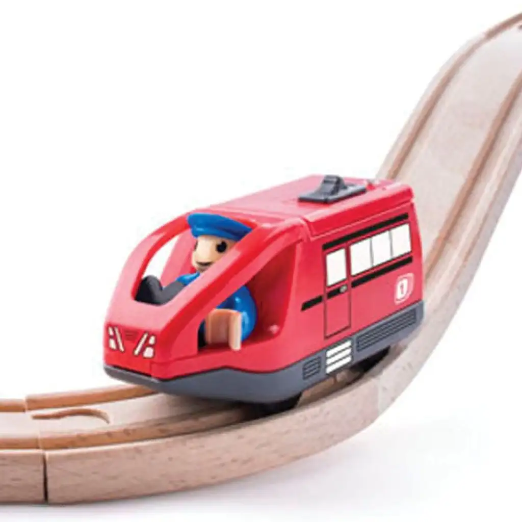 Moderne rote elektrische Lokomotive - Woodyland Bild 2